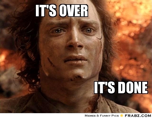 its over