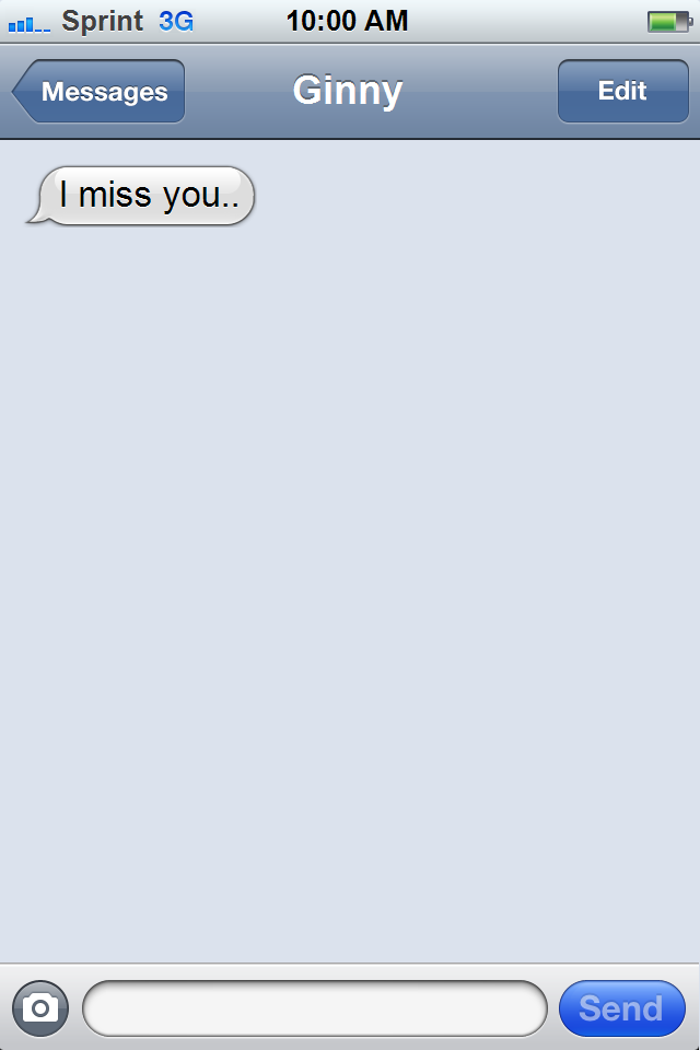 I miss you