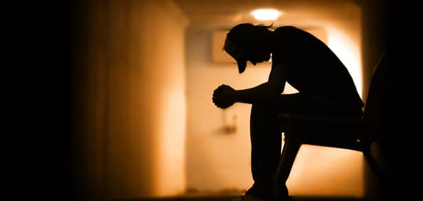 depressed man