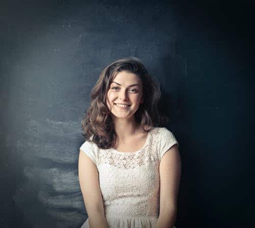 smiling ex girlfriend