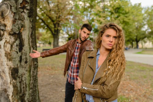 angry upset couple