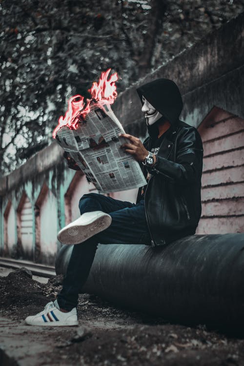 guy acting crazy
